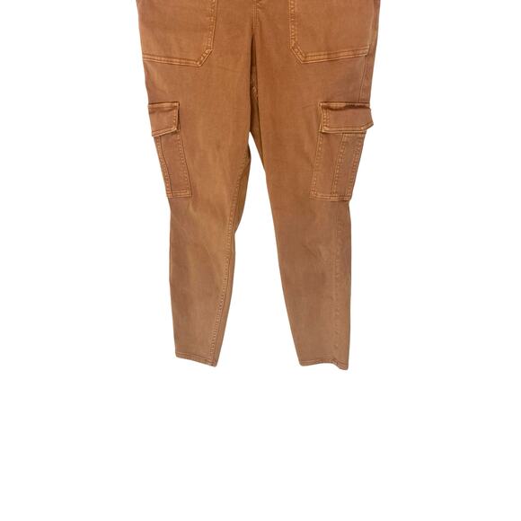 Spanx Brown Stretch Pull On Twill Slim Ankle Cargo Pant Size Large Style 20311Q - Picture 8 of 14